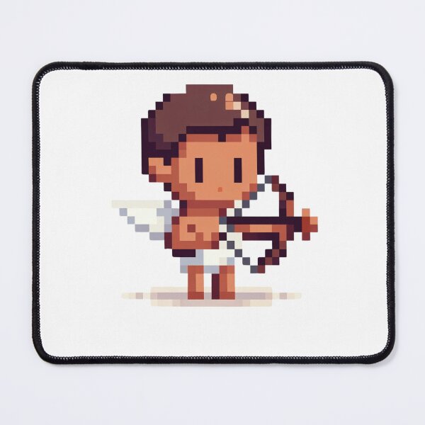 Item preview, Minecraft-Inspired 8-Bit Cupid: Gamer Love Design Brown Skin designed and sold by Kristalin Glass.