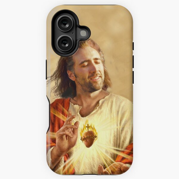 Vista previa del artículo con la obra «Bendición de Nicholas Cage», diseñado y vendido por kikibond.
