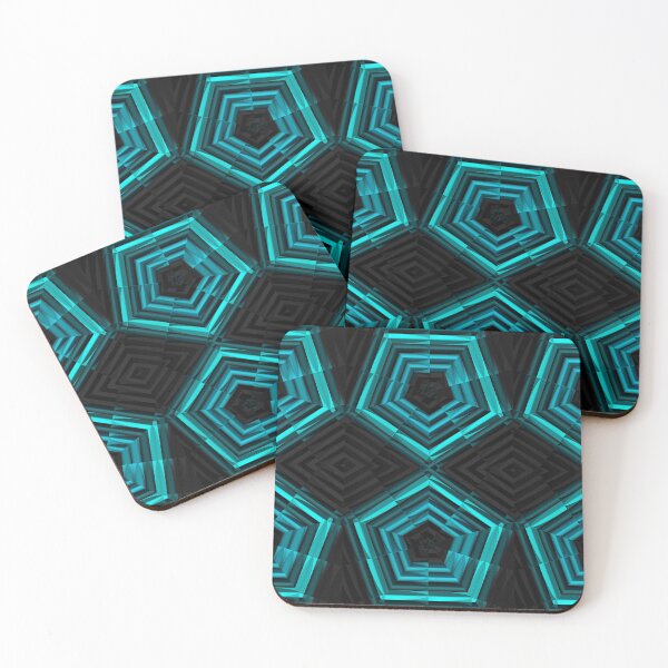 Item preview, 3D Black and Blue Pipe System Pentagons designed and sold by TheRulerofEarth.
