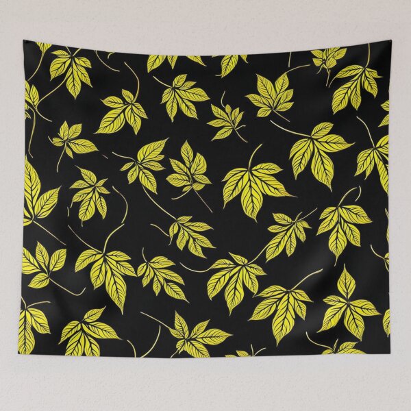 Item preview, Neon Yellow Leaf Pattern designed and sold by Simplybe1.