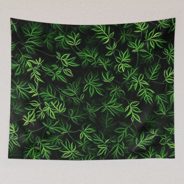 Item preview, Neon Green Leaf Pattern designed and sold by Simplybe1.