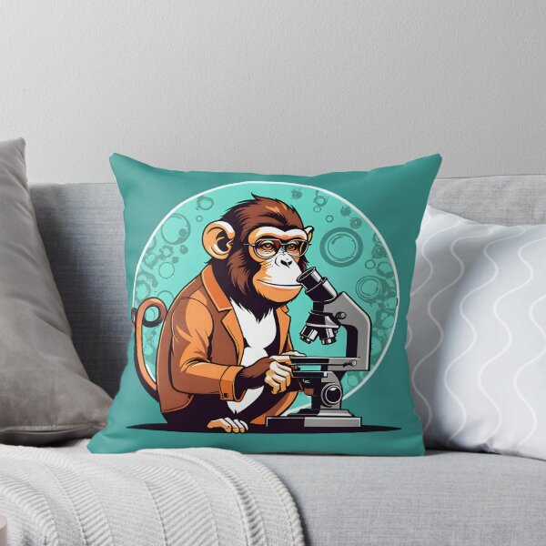 Item preview, Monkey Scientist with a Microscope designed and sold by Devo07.