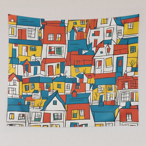 Item preview, My Colourful Village designed and sold by Bright-Moonrise.