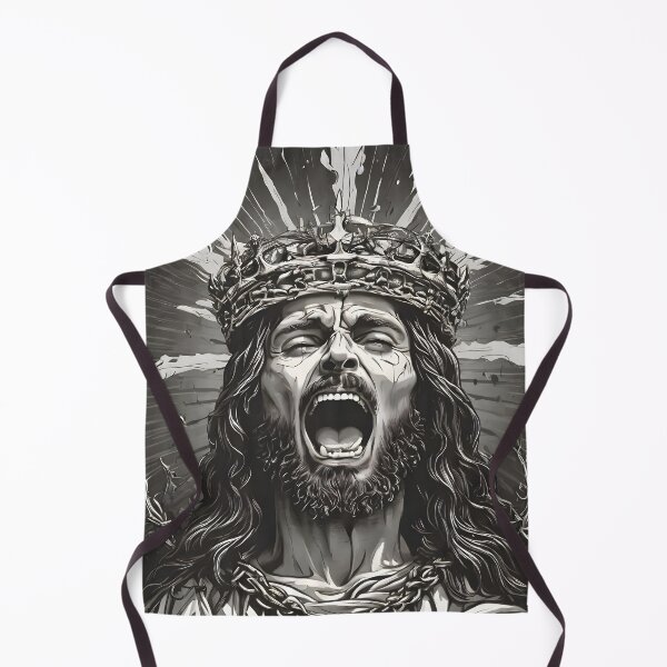 Item preview, Divine Agony: Screaming Jesus with Thorn Crown designed and sold by WAUZ.
