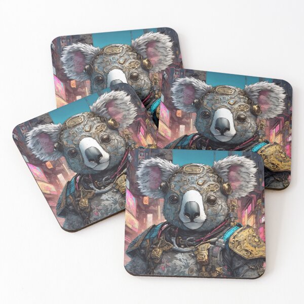 Item preview, Cute Fantasy Koala Cyborg Samurai designed and sold by TheArtOfPat.