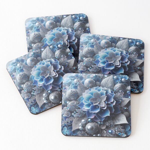 Item preview, Blue Hydrangea Bling Bouquet (2) designed and sold by Gen-Whimsy.