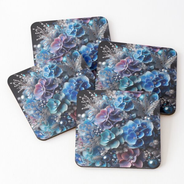 Item preview, Blue Hydrangea Bling Bouquet (3) designed and sold by Gen-Whimsy.