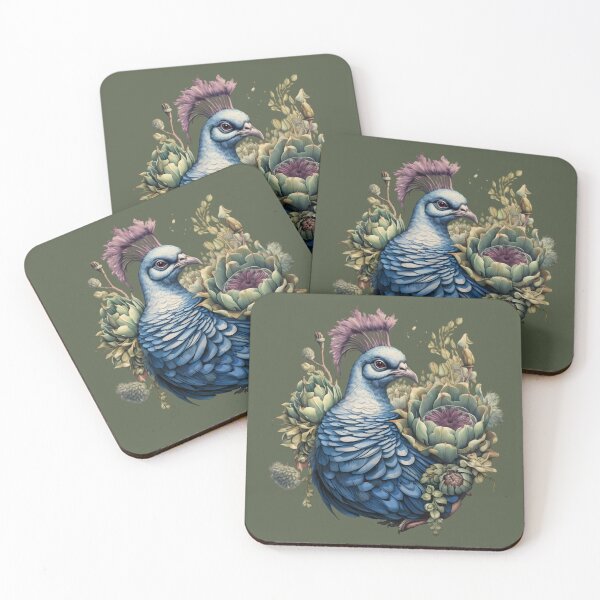 Item preview, Artichoke Bird #6 - Vintage Farmhouse Birds Collection designed and sold by RuralChicbyO.