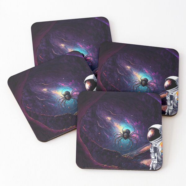 Item preview, Astronaut's Encounter: Spaceman and Cosmic Visitor Digital Art designed and sold by WASABIgreen.