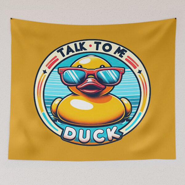 Item preview, Debugger Duck: The Quack-tastic Coding Companion designed and sold by TuringTacoTales.