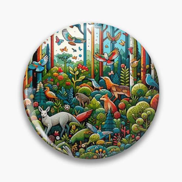 Item preview, Enchanted Forest: A Tapestry of Wildlife and Flora designed and sold by RewetiArt.