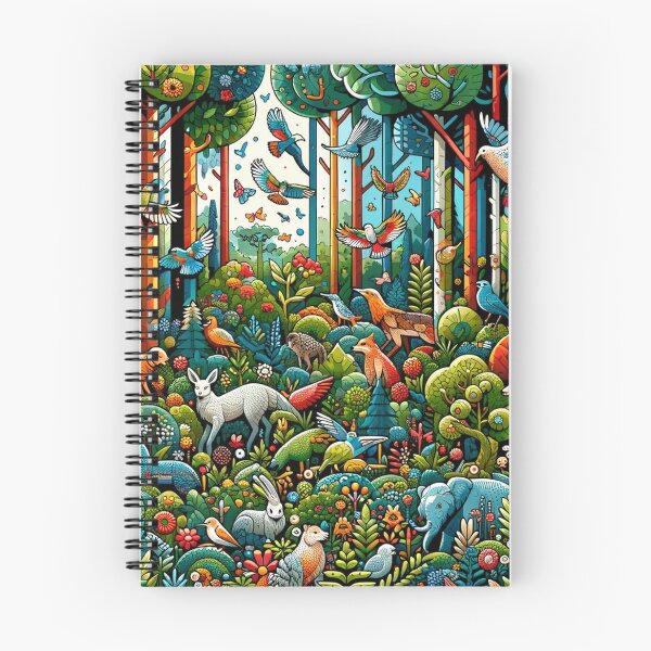 Item preview, Enchanted Forest: A Tapestry of Wildlife and Flora designed and sold by RewetiArt.