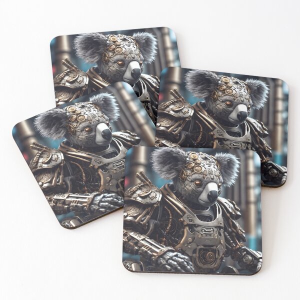 Item preview, Cute Fantasy Koala Cyborg Samurai designed and sold by TheArtOfPat.