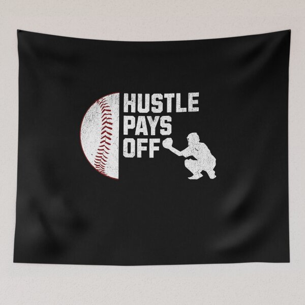 Item preview, "Baseball Determination - Hustle Pays Off" designed and sold by ChromaticBlend.