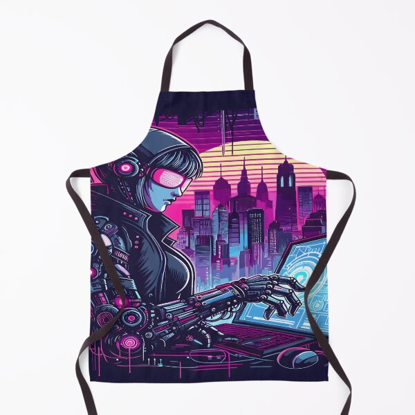 Item preview, Anime Hacker Girl Futuristic Desk Mat, Bath Mat, Aesthetic designed and sold by KitonicTees.