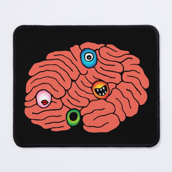 Item preview, The Four Moods in the Brain designed and sold by EyewormDesigns.