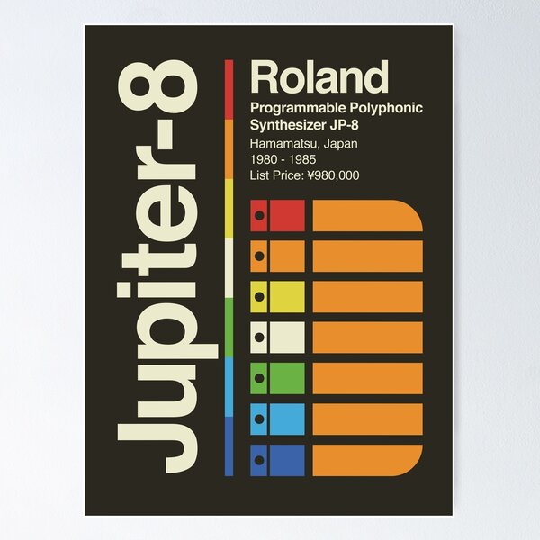 Item preview, Jupiter 8 Vertical designed and sold by OscillateNOW.