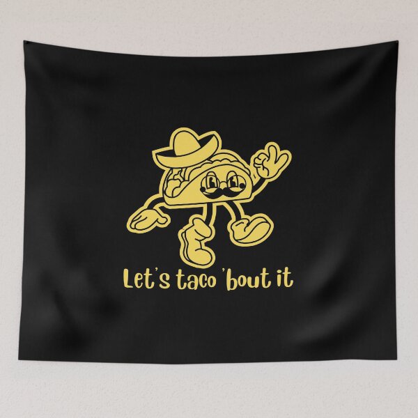 Item preview, Let's taco 'bout it funny taco man designed and sold by Thespacerocket.