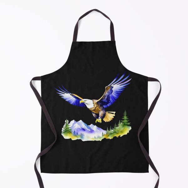 Item preview, American Bald Eagle Over Forest in Watercolors designed and sold by HippieFarms11.