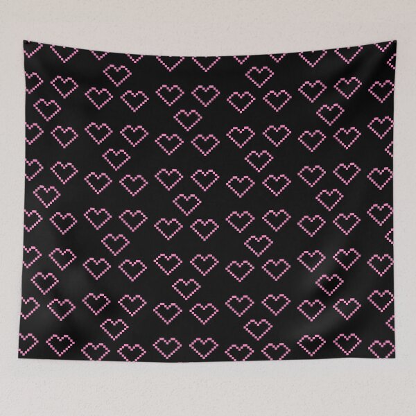 Item preview, 8 Bit Hearts for Minecraft Lovers and Retro 80's Video Gamers Pink designed and sold by Kristalin Glass.