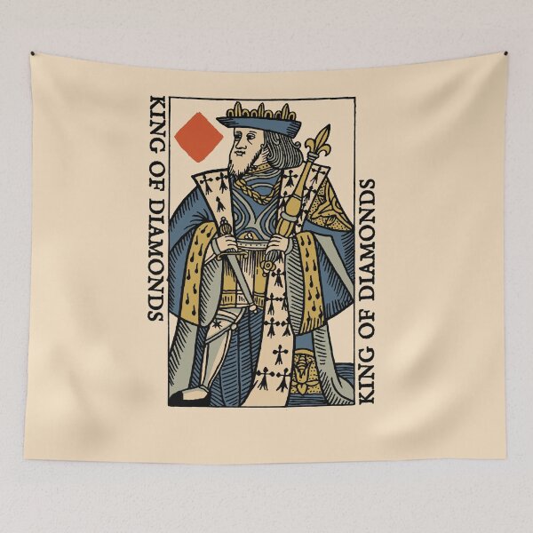 Item preview, Vintage Character of Playing Card King of Diamonds designed and sold by KewaleeTee.