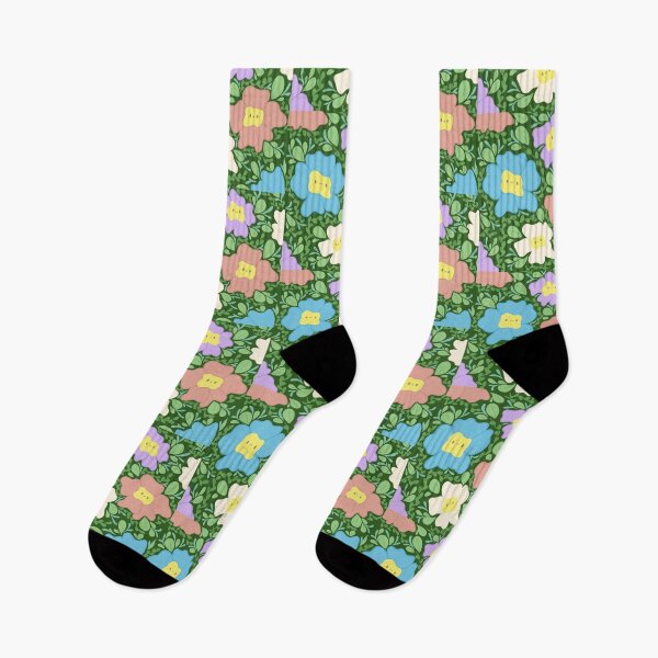 Item preview, Flowers with Faces Background  designed and sold by Lots of Doodles.