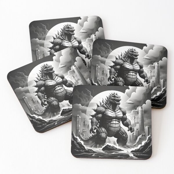 Item preview, Monochrome Kaiju Mayhem: Godzilla Unleashed designed and sold by WAUZ.