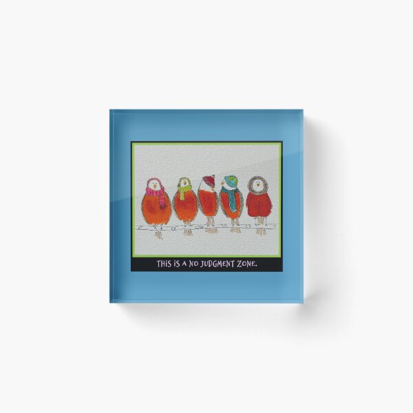 Item preview, This is a No Judgment Zone, with caption and borders designed and sold by phylliswalter.