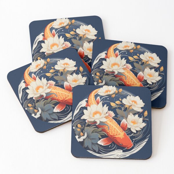 Item preview, Japanese Koi under the Lillies designed and sold by UpsidedownFrog.