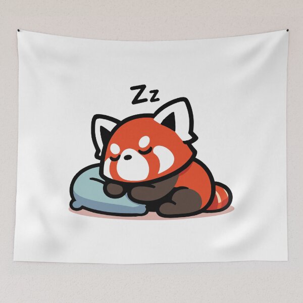 Item preview, Cute Red Panda Sleeping designed and sold by BluRockDesigns.