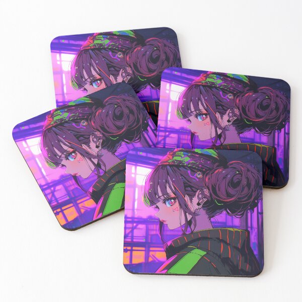 Item preview, Cyberpunk Industrial Urban Streetwear Anime Girl designed and sold by bubblegoth.