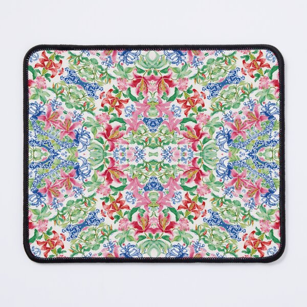 Item preview, Intricately detailed chinoiserie tiger lilies designed and sold by SophieClimaArt.