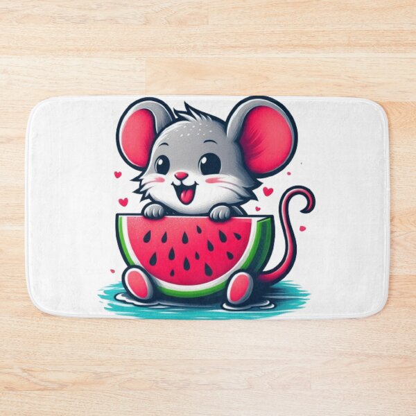 Item preview, Cute mouse with watermelon  designed and sold by Culmika.