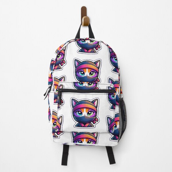 Item preview, Cat Ninja An Illustration of a cat with lots of colorful. designed and sold by DreamStore66.