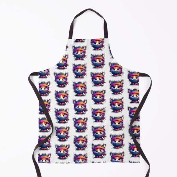 Item preview, Cat Ninja An Illustration of a cat with lots of colorful. designed and sold by DreamStore66.