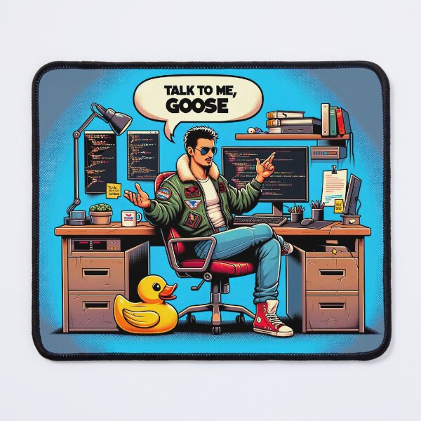 Item preview, Code Wingman: 'Talk to Me, Goose' - The Developer's Rallying Cry designed and sold by TuringTacoTales.