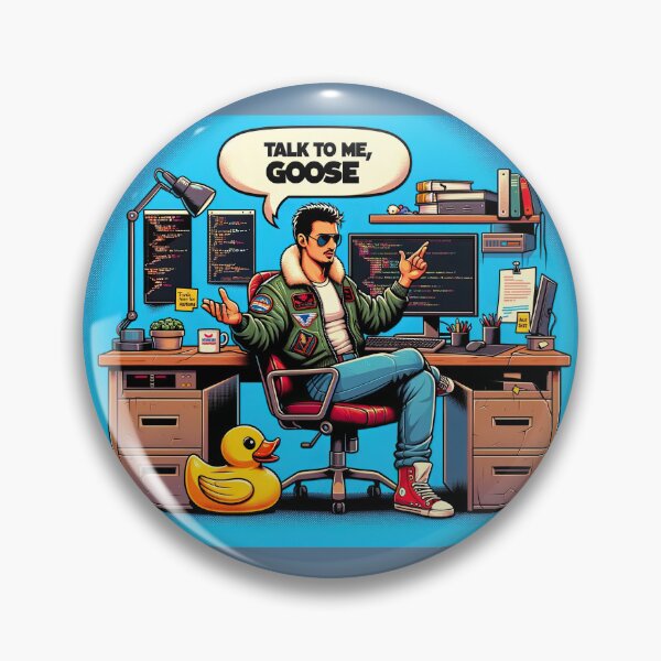 Item preview, Code Wingman: 'Talk to Me, Goose' - The Developer's Rallying Cry designed and sold by TuringTacoTales.