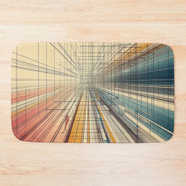 Item preview, Geometric Horizon: Colorful Lines and Perspectives designed and sold by Lyavalio.