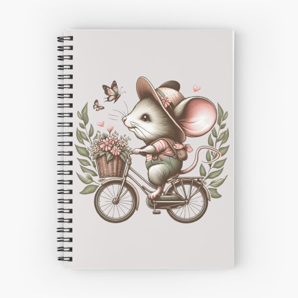 Item preview, Cute mouse riding a bicycle  designed and sold by Culmika.