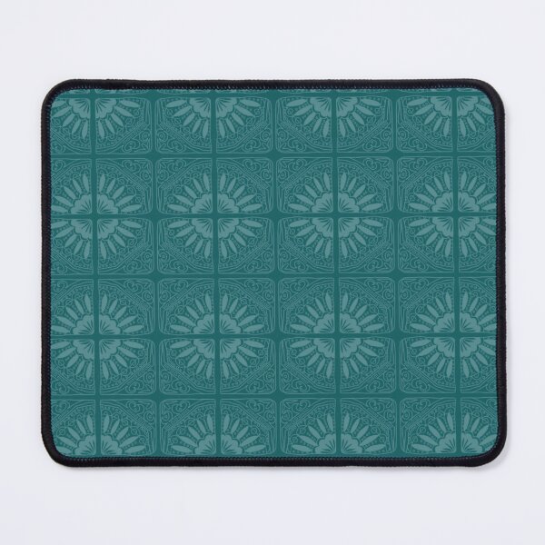 Item preview, green tile print designed and sold by Yvette Fanciulli.