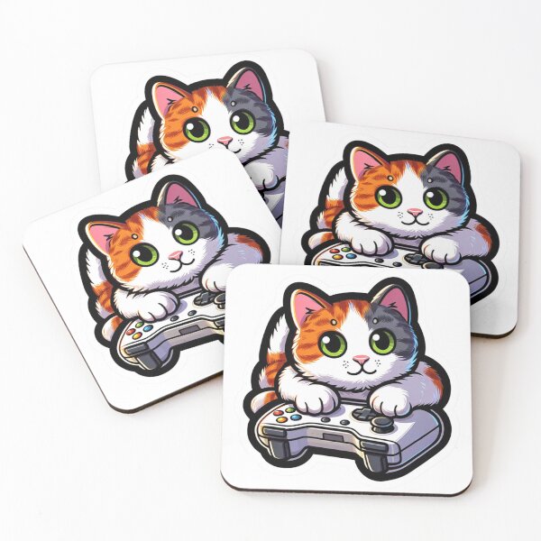 Item preview, Cat Playing Gamepad designed and sold by DreamStore66.