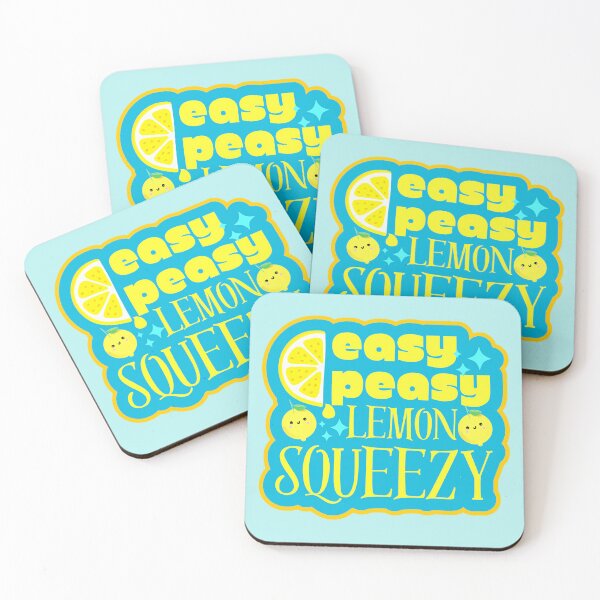 Item preview, Easy Peasy Lemon Squeezy Adorable Kawaii Lemons designed and sold by Renata Illustrata.