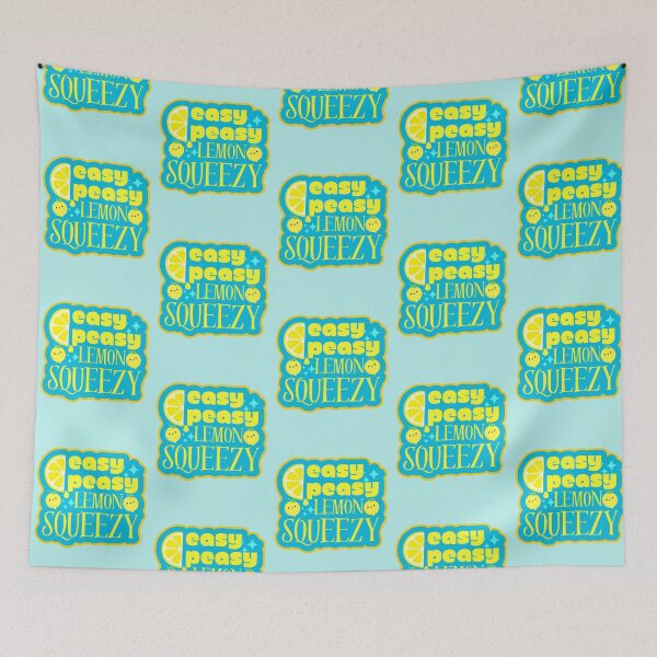Item preview, Easy Peasy Lemon Squeezy Adorable Kawaii Lemons designed and sold by Renata illustrata.