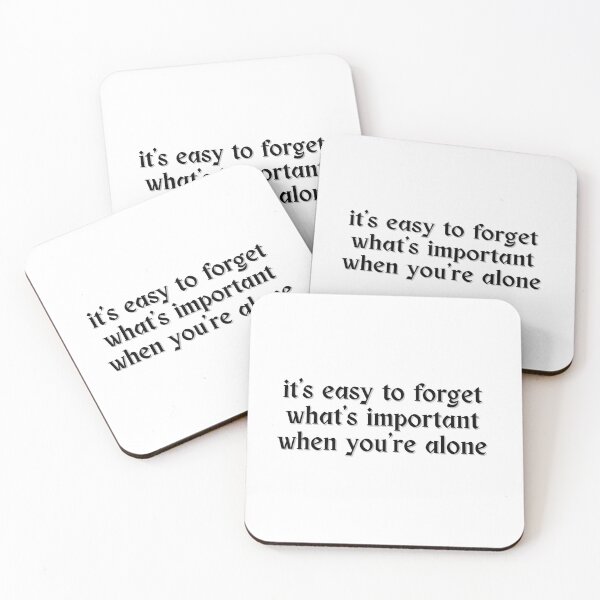 Item preview, it's easy to forget what's important when you're alone designed and sold by BethansBubble.