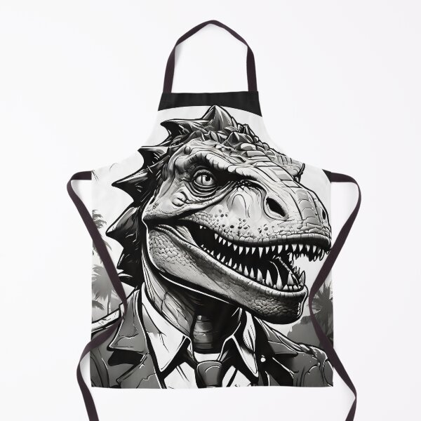 Item preview, Jurassic Elegance: T-Rex in Monochrome Majesty designed and sold by WAUZ.