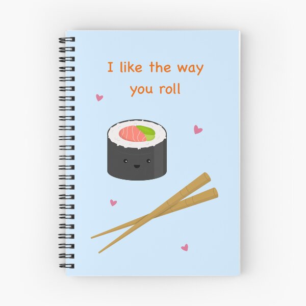 Item preview, Me gusta tu forma de rodar Juego de palabras divertido para el día de San Valentín con sushi designed and sold by TD Collective.