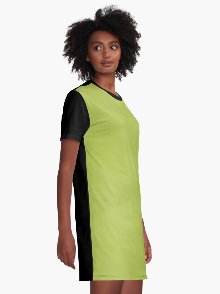 Avocado green color dress sale