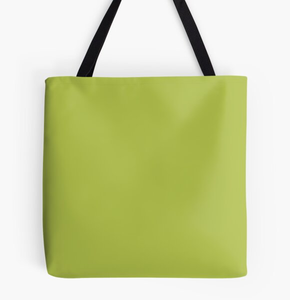 Cheapest Solid Bright Avocado Green Color Tote Bag for Sale by