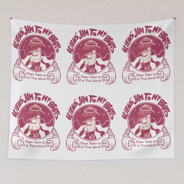 Item preview, Aliens Jam to My Beats: My Music Taste is Out of This World! designed and sold by thebaronart.