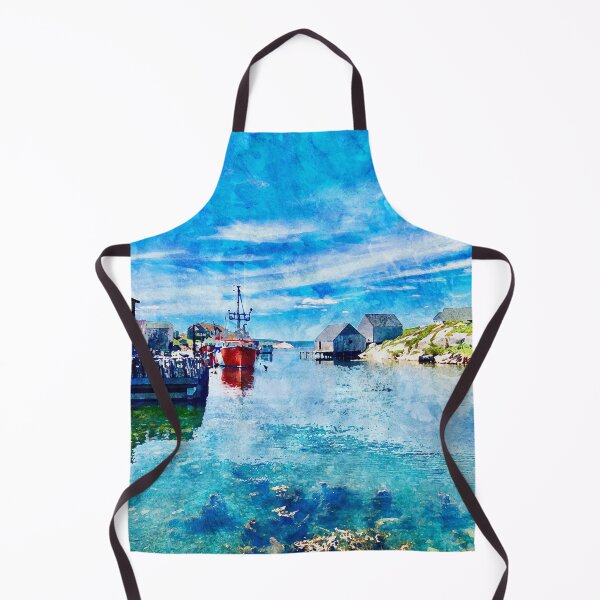 Item preview, Peggy's Cove Watercolor Art designed and sold by Alt-Art-Digital.